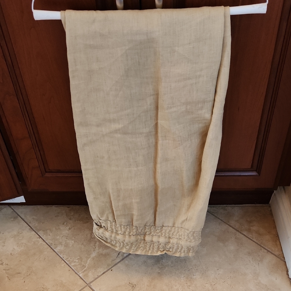 Beige Linen Pants